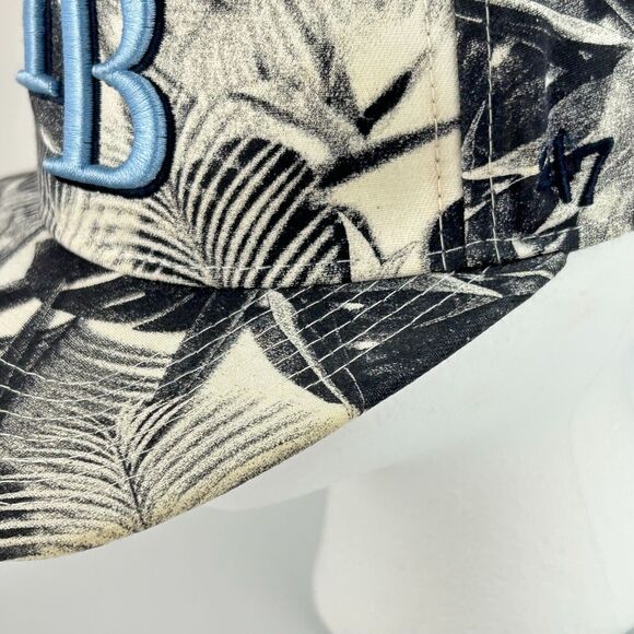 Tampa Bay Rays Signed Mens Adj Hat LOGAN MORRISON #7 Cap Snapback '47 Brand Palm - Picture 9 of 16